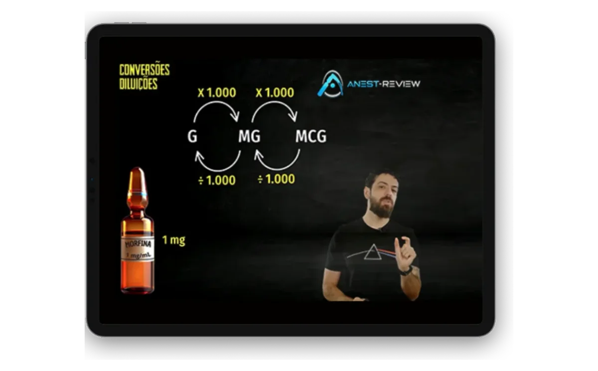 Aula da Anest-Review no tablet