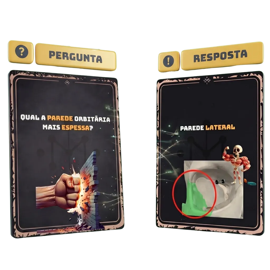 Mascote OFT-Review com flashcards de estudo