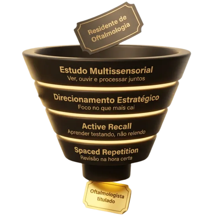 Estudo Multissensorial, Direcionamento Estratégico, Active Recall e Repetição Espaçada