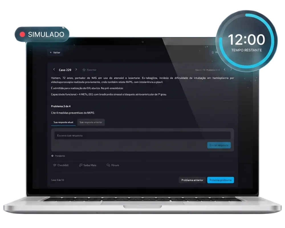 Simulados cronometrados no formato da 2ª fase TEA/TSA