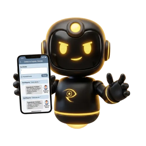 Suporte do Retina 360° respondendo dúvidas por Instagram, Telegram e e-mail
