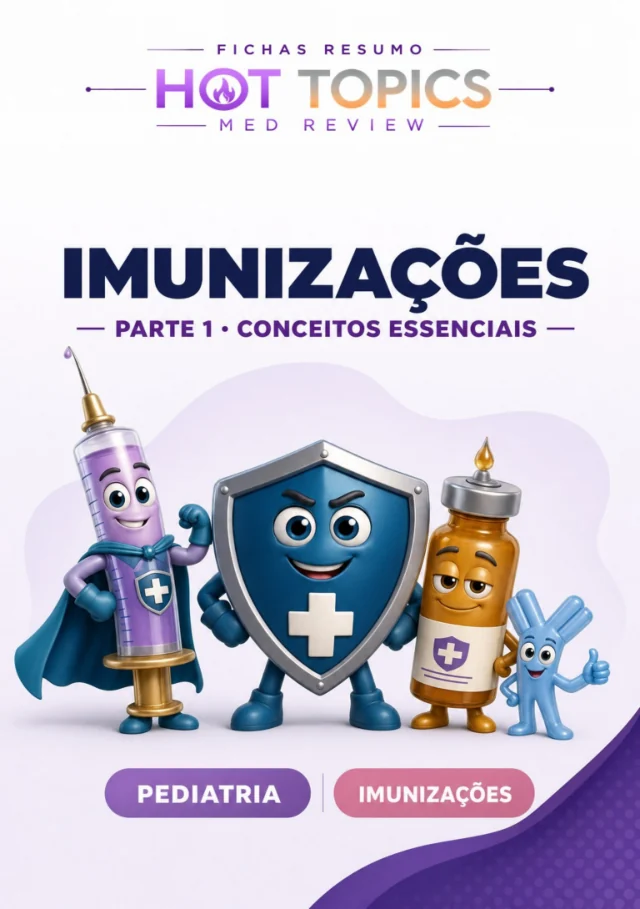 Capa do material Imunizações na infância, da Med-Review