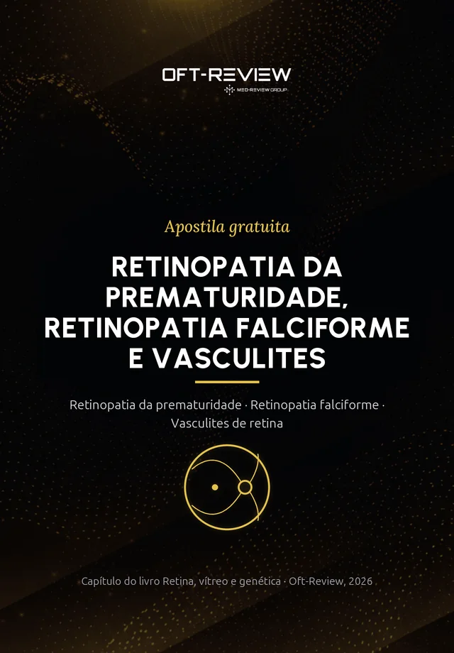 Capa do material Retinopatia da prematuridade, retinopatia falciforme e vasculites