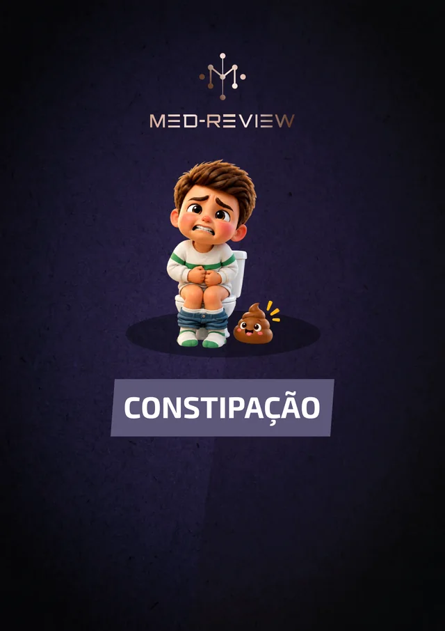Capa da apostila Constipação intestinal na infância em um tablet