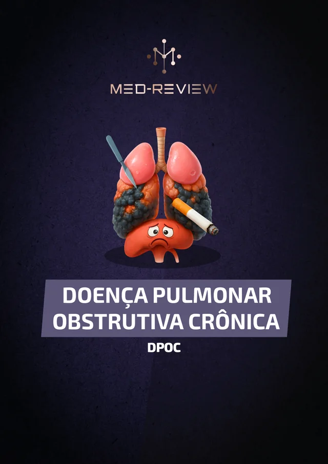 Capa do material DPOC: espirometria, classificação GOLD e tratamento