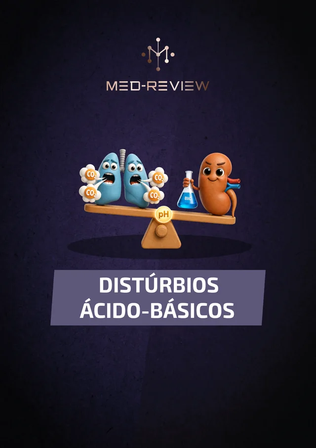 Capa da apostila Gasometria e distúrbios ácido-básicos em um tablet