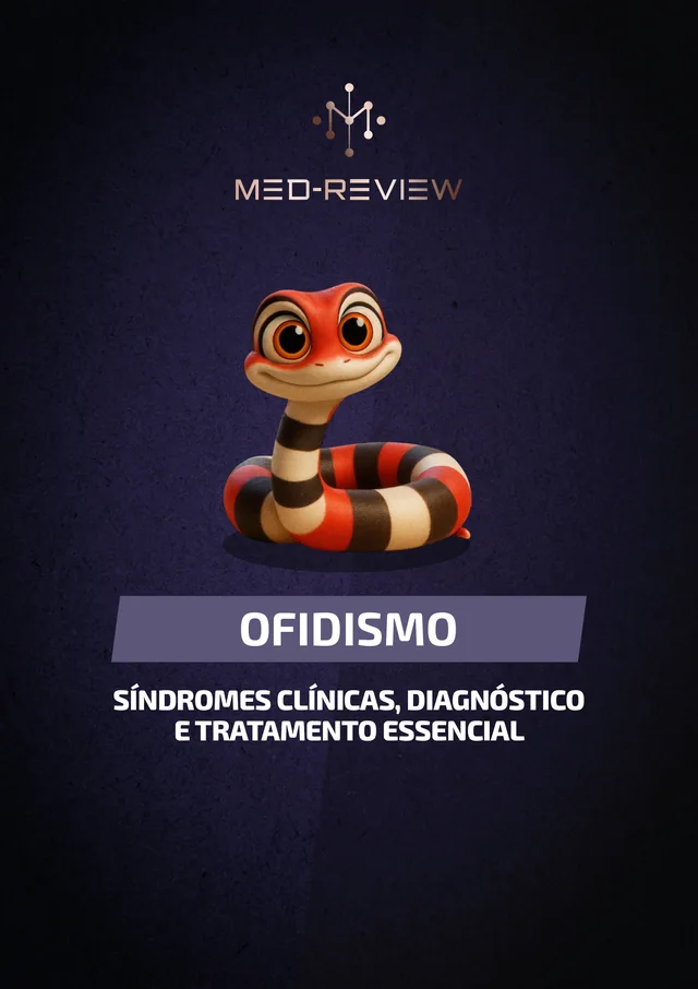 Capa da apostila Ofidismo: síndromes clínicas, diagnóstico e tratamento essencial em um tablet
