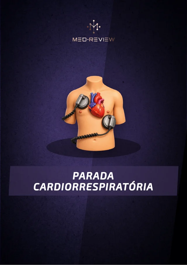 Capa da apostila Parada cardiorrespiratória em um tablet