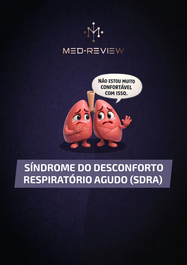 Capa da apostila Síndrome do desconforto respiratório agudo (SDRA) em um tablet