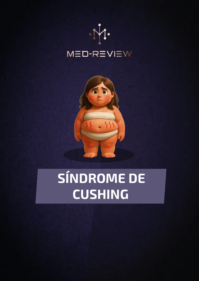 Capa da apostila Síndrome de Cushing: causas, diagnóstico e tratamento em um tablet