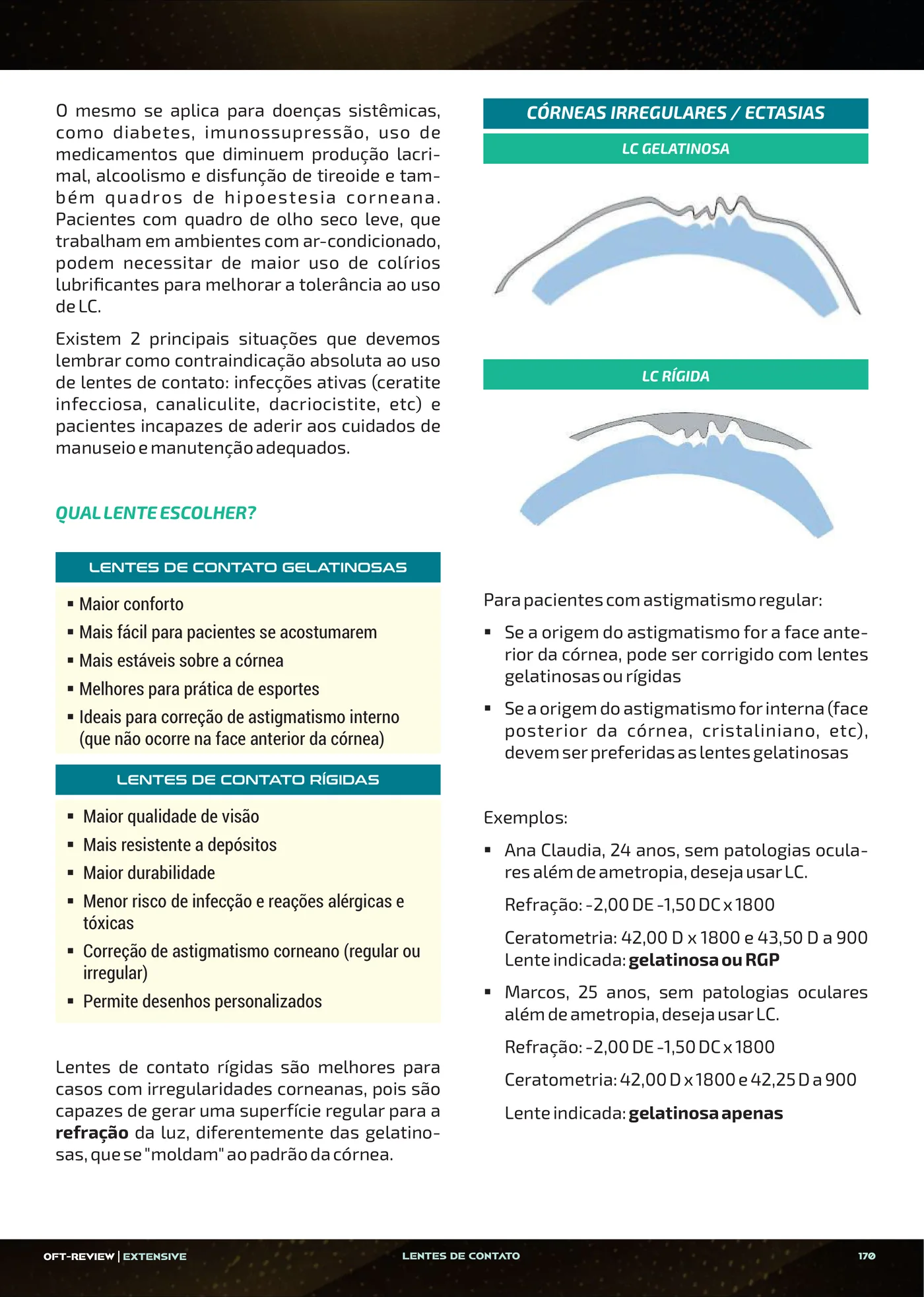 Página da apostila Lentes de contato: parâmetros, adaptação e complicações