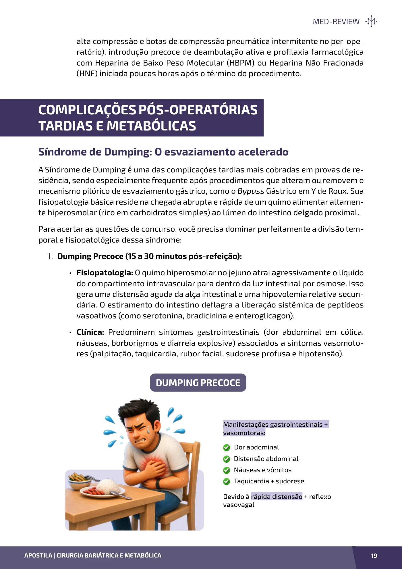 Página da apostila Cirurgia bariátrica e metabólica